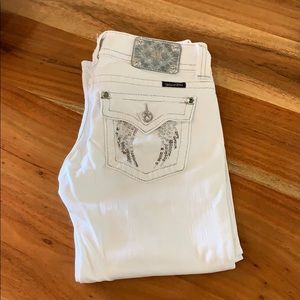Miss Me White Capri Cropped Jeans size 30